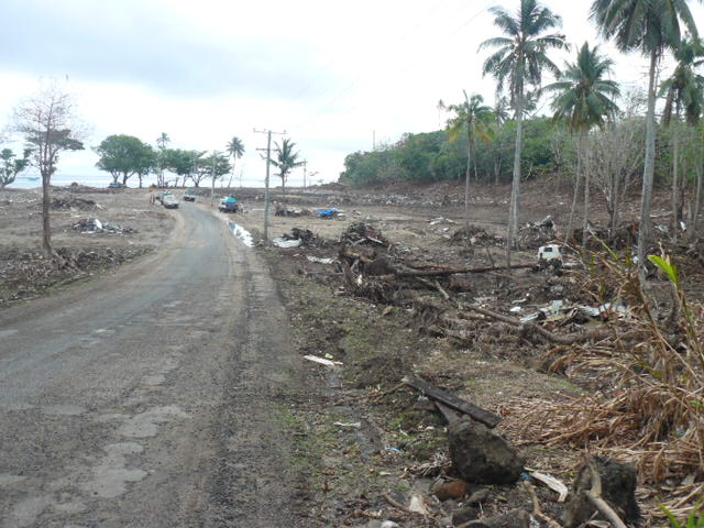 Tsunami damage